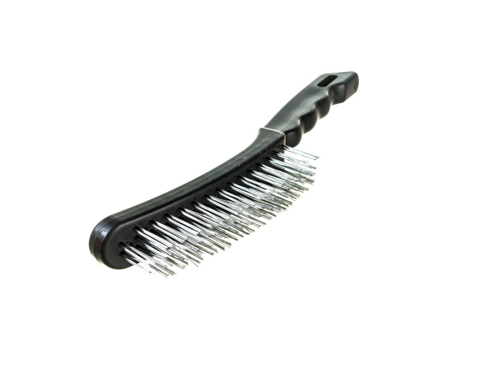 Корщетка 5-рядная стальная, пластиковая ручка Sparta 748675