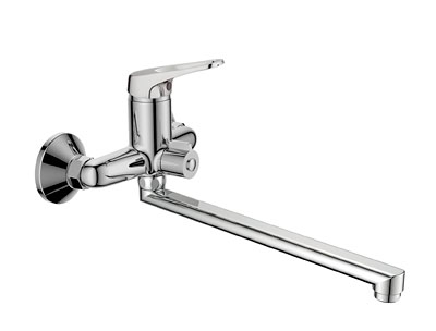 Смеситель для ванны GOTA ROCIO ENOL D35 1/10 хромированный с длинным изливом 300 мм арт.G100710