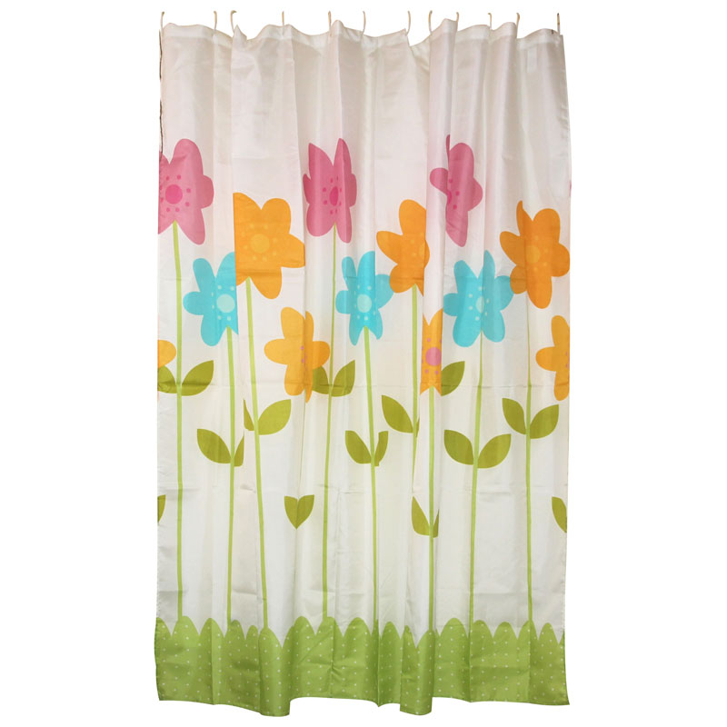 Штора для ванной комнаты "РЫЖИЙ КОТ" разноцвет полиэстер 180х180см SC-PE-12 