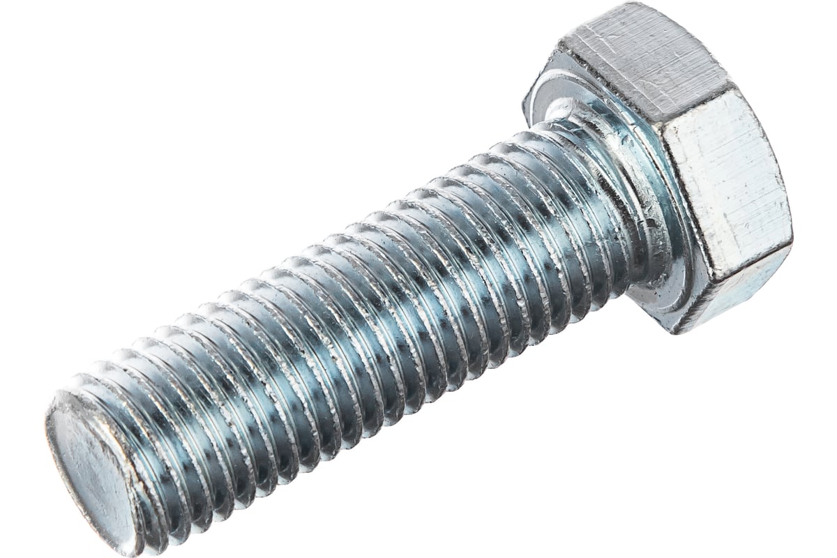 Болт DIN 933 с шестигранной головкой оцинкованный  М10х20 TECH-KREP коробка (25шт) 105214