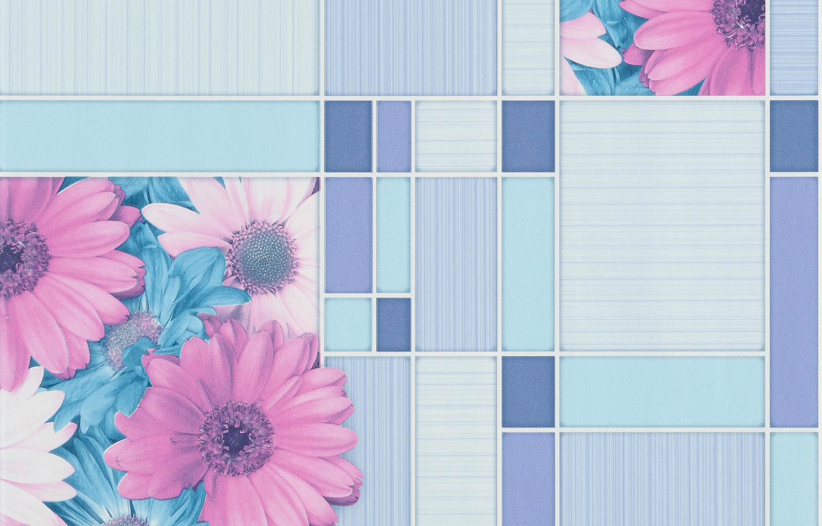 Обои бумажные моющиеся Брянск Герберы 0,53х10м С1БР-ГП