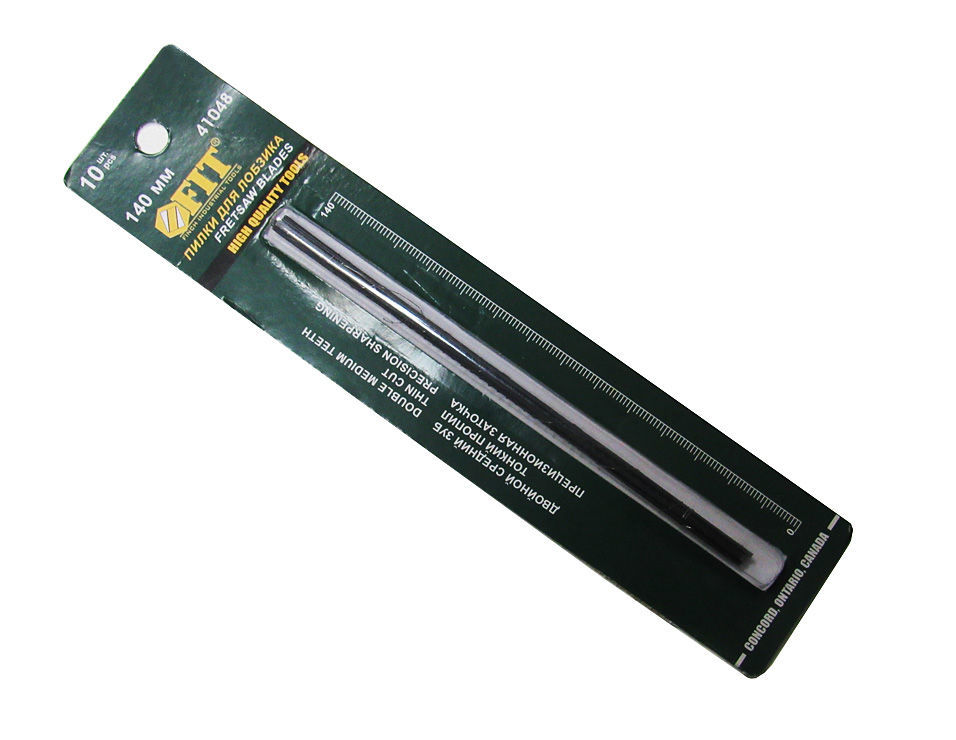 Пилки для ручного лобзика 140мм 10шт двойной зуб FIT 4104841048- купить в АПлайн