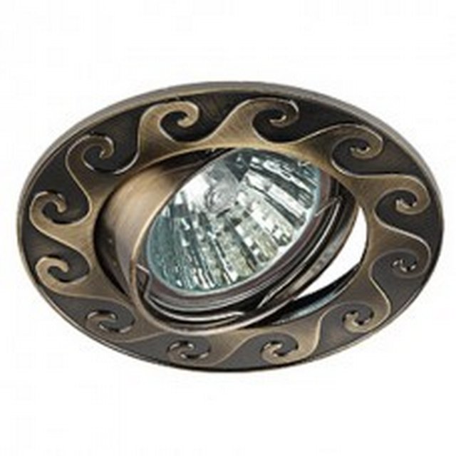 СВЕТИЛЬНИК "ЭРА" KL39А GAB MR1612V/220V 50W "ГРЕБЕНЬ ВОЛНЫ" БРОНЗА /597/