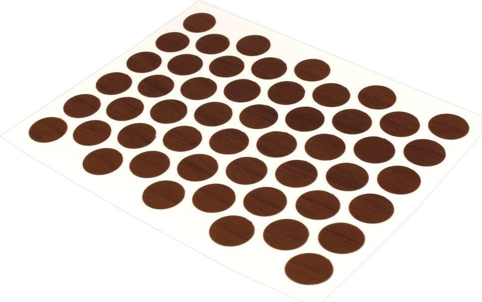 Заглушка - самоклейка 14мм вишня (54шт) BISKREP