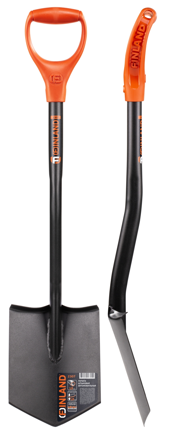 Лопата автомобильная цельнометаллическая FINLAND 200х260х850мм 23072307- купить в АПлайн