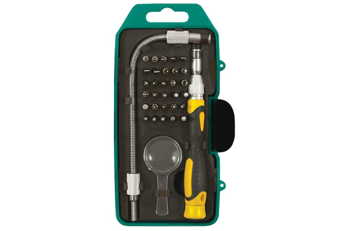 ОТВЕРТКА С БИТАМИ ДЛЯ ТОЧНЫХ РАБОТ 30ШТ_