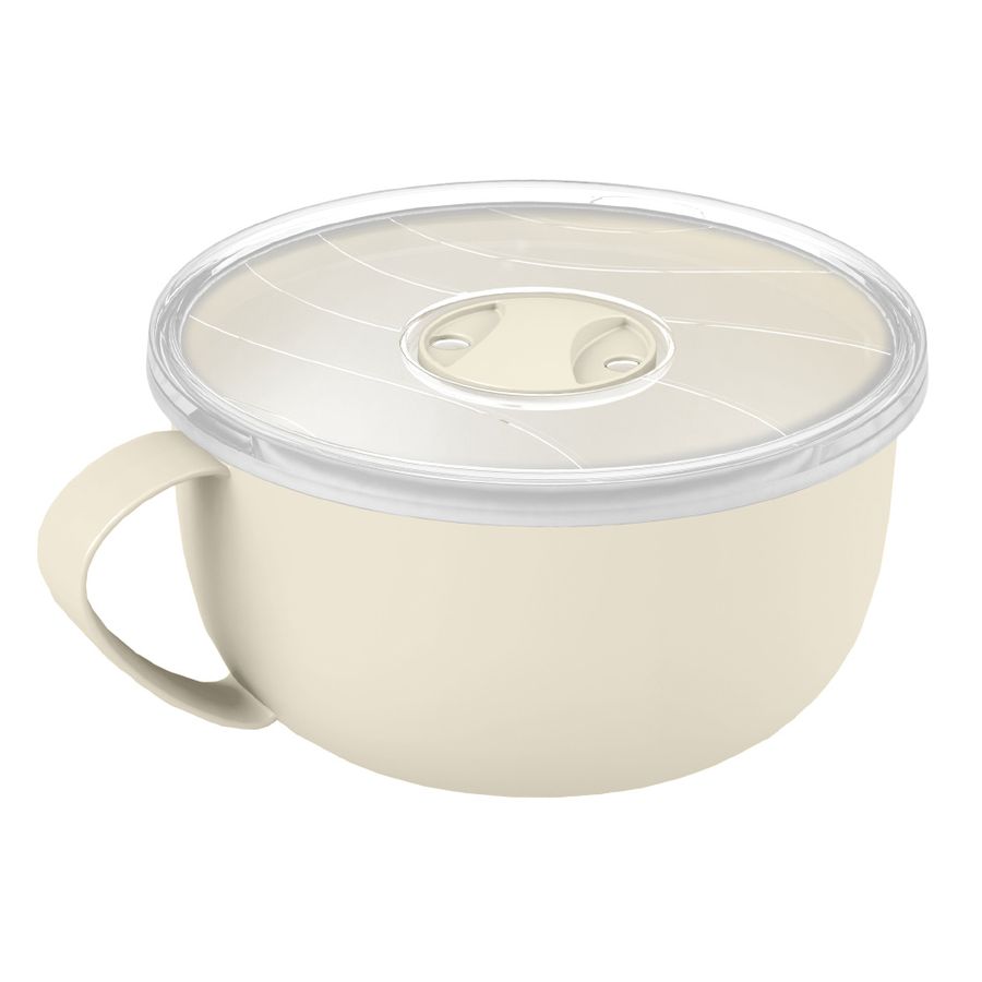 Контейнер-кружка для продуктов пласт. 0,5л с клапаном  бежевый 433248907