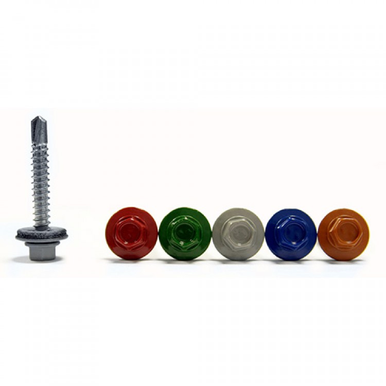 Саморез кровельный RAL6005 4,8х35 зеленый мох коробка (60шт) Стройметиз