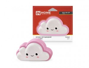Светильник-ночник ASD/InHome Облачко розовое с выключателем