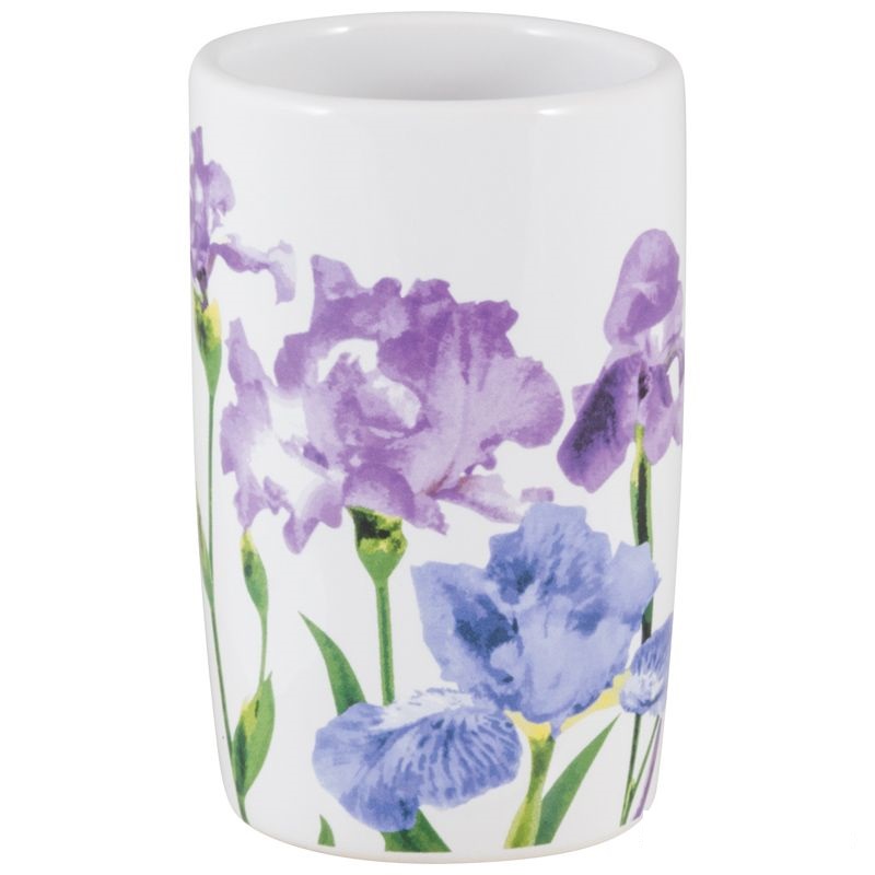 Стакан для зубных щеток "Ирисы" керамика TU-IR 