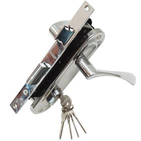 Замок врезной хром в сборе TRODOS ЗВ70-L/106 CP