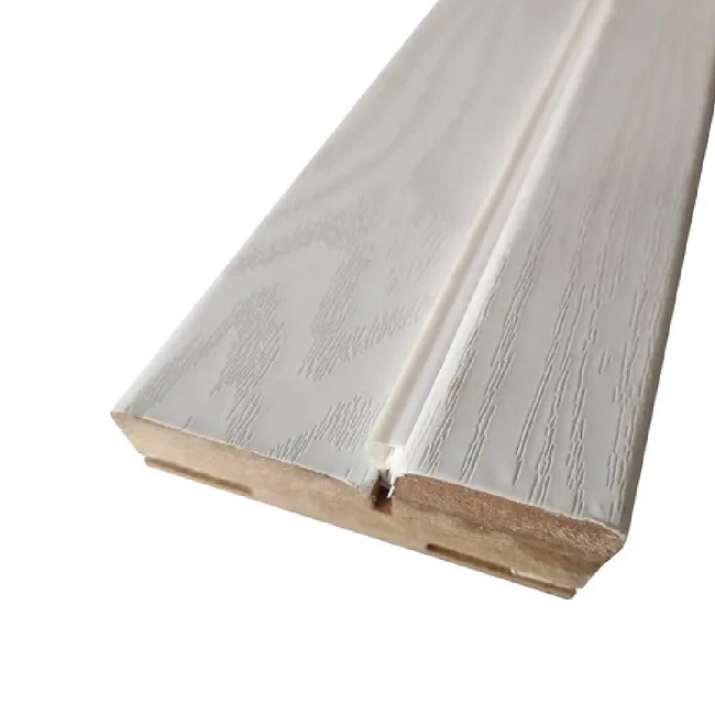 Коробочный брус телескопический 70х32х2070 ясень сноу  Soft-touch (с уплотнителем)