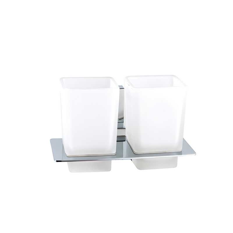 Стакан для зубных щеток HAIBA двойной с держателем HB8808 