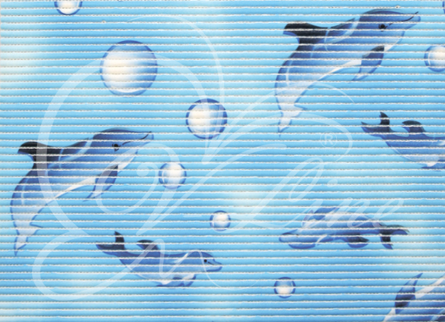 Коврик мерный ПВХ V-LINE Дельфины с шарами ш.0,8м / 7017С