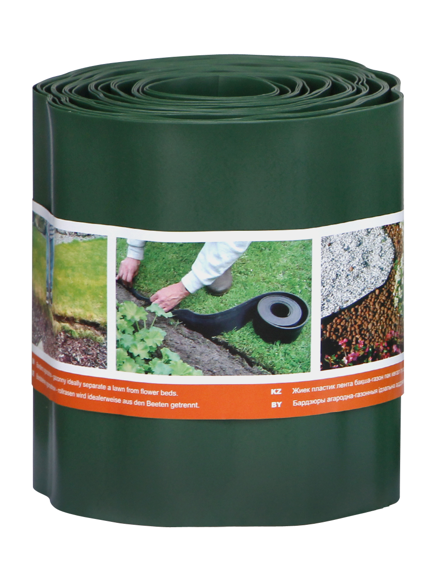 Лента бордюрная Гофра Б-10/9 0,1х9м коричн.