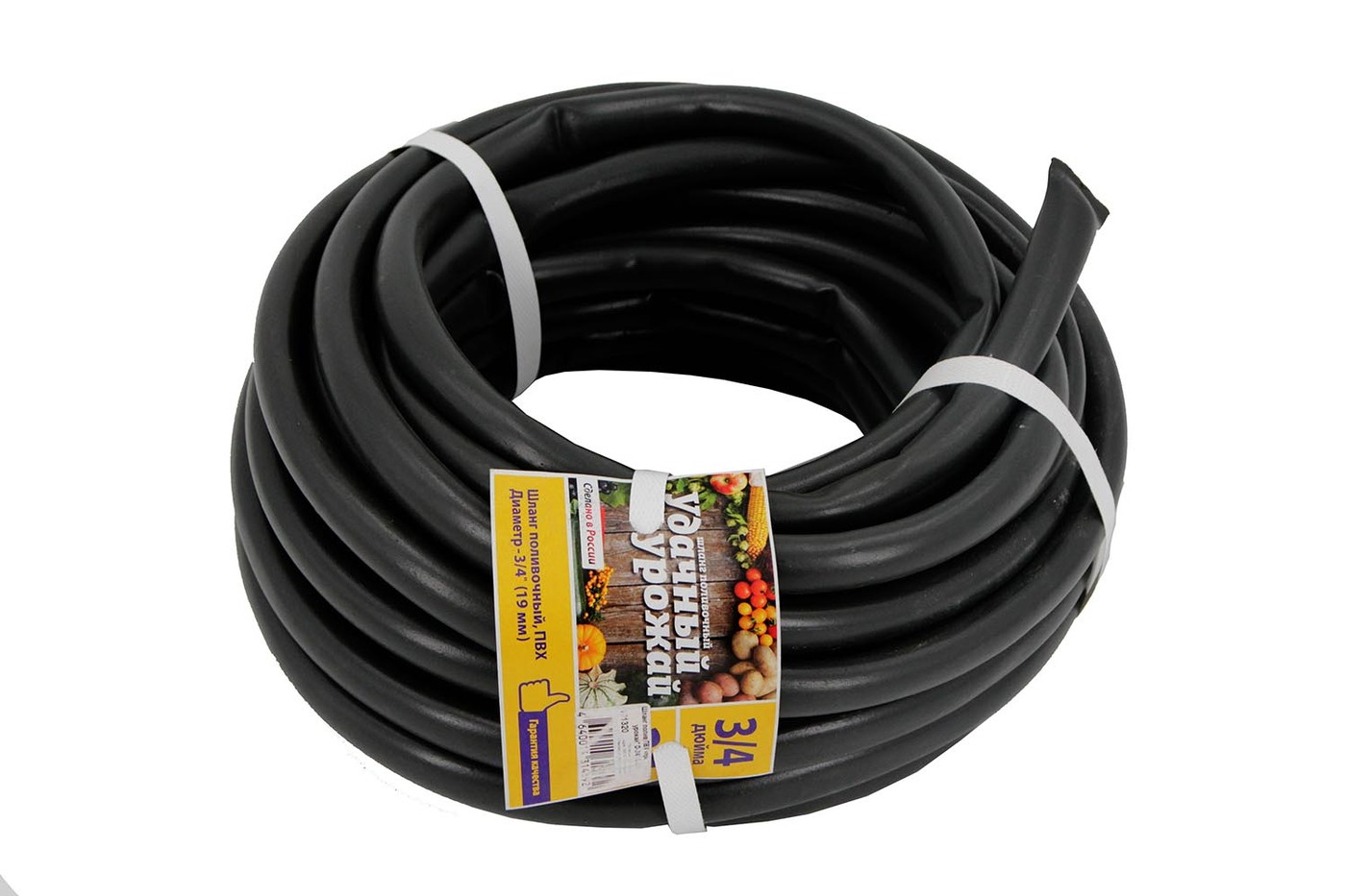 ШЛАНГ ПВХ ПОЛИВОЧНЫЙ "УДАЧНЫЙ УРОЖАЙ"  D-3/4" L-25М, ТОЛЩИНА СТЕНКИ 1,2ММ ПРОЗРАЧНЫЙ