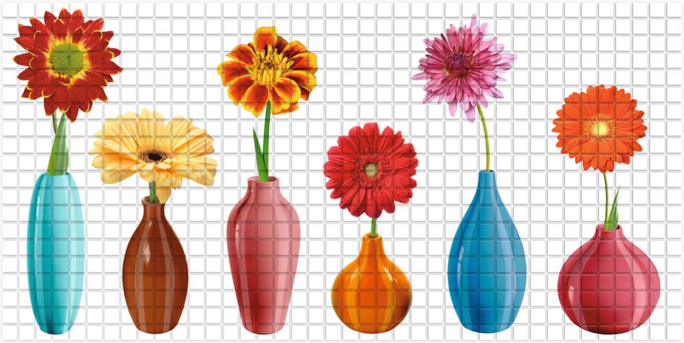 Панель декоративная ПВХ Мозаика вазы 5/3 480х957мм