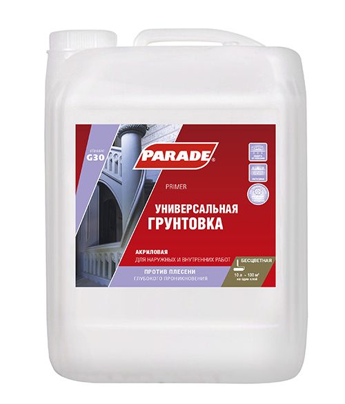 Грунтовка акриловая PARADE G30 10л