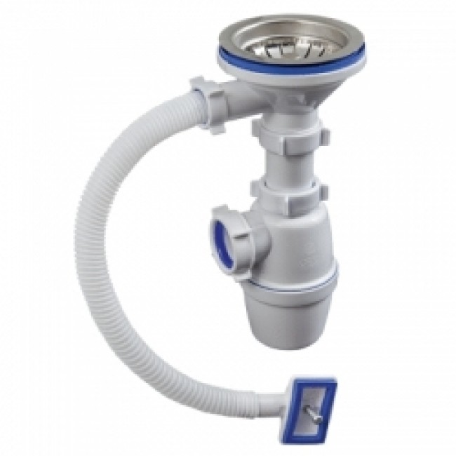 Сифон для мойки "ОРИО" Сантехпродукт бутылочный 3 1/2 х40 с переливом Е-4007Е-4007- купить в АПлайн