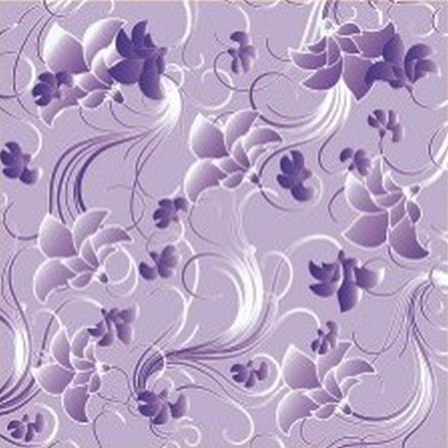 Плитка потолочная "Мартин-пласт" Вьюнок фиолетовый 50х50см (блист.8 шт)