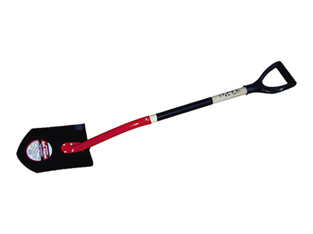 ЛОПАТА В СБОРЕ ШТЫКОВАЯ "ЛИДЕР ШМ" С МЕТ ЧЕР. И V-ОБР. РУЧКОЙ /060103/