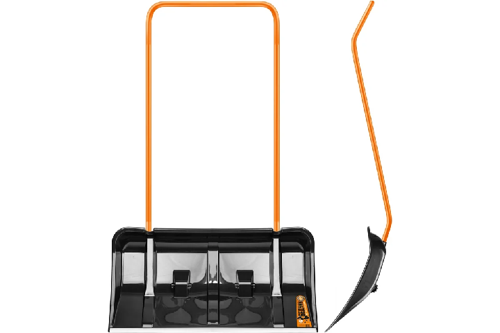 Скрепер для уборки снега 800х440х1310мм на колёсиках ЦИ Бедуин 0365 