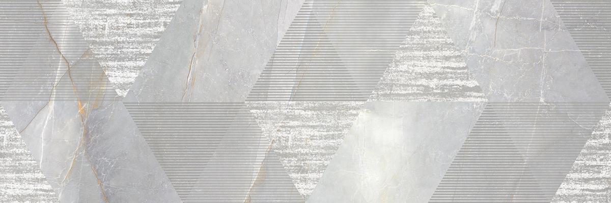 Декор Shade серый 25х75см