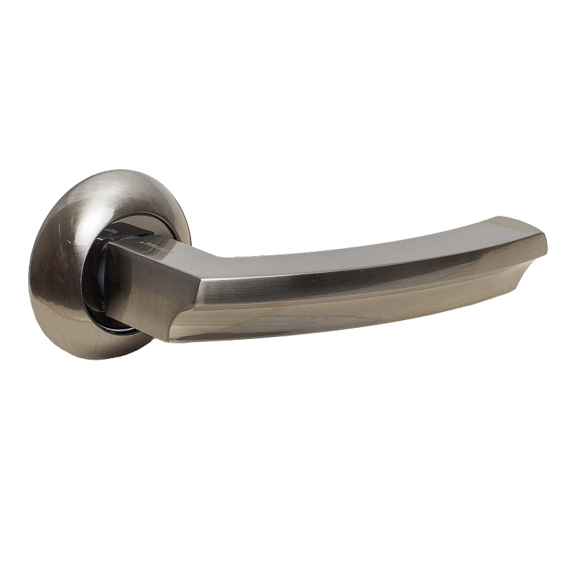 Ручка дверная на розетке TRODOS AL-55 (круг) никель / хром