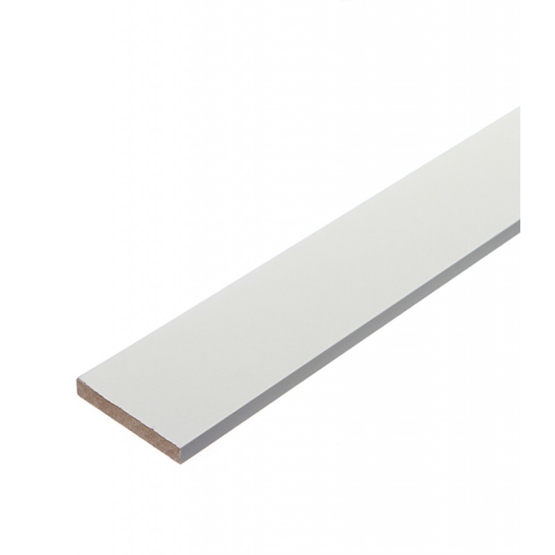 Наличник прямой финиш-пленка 58х5,5х2150мм,белый- купить в АПлайн