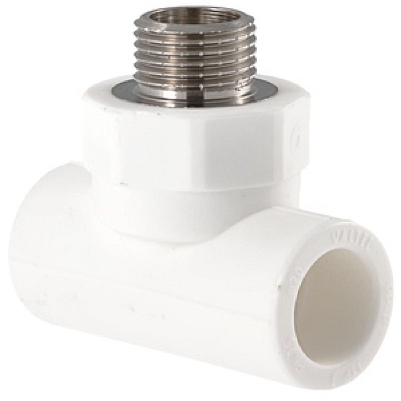 Тройник PPRC 25х1/2 комб. нар. резьба