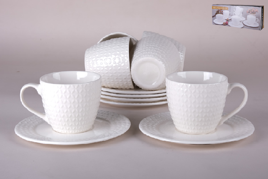 Набор чайный 6 чашек 230мл 6 блюдец 8233-4