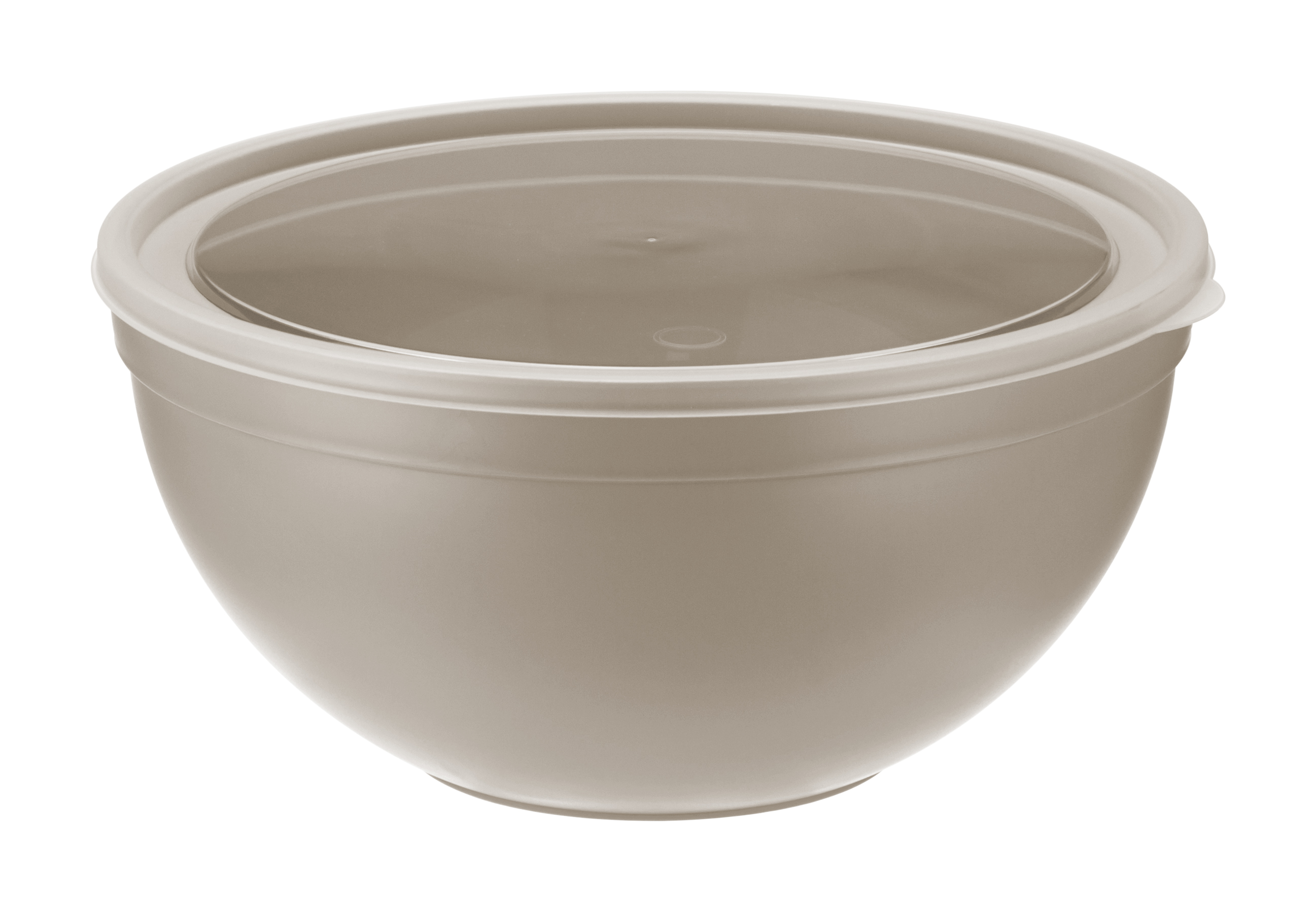 Миска пласт. 4л капучино с крышкой М1304