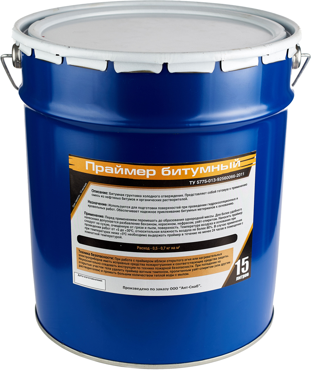 Праймер битумный ведро 15кг -  - купить в АПлайн