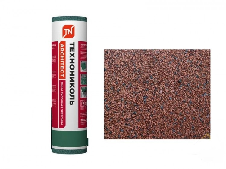 Мини рулонная черепица Технониколь 0,5х5м рул.красная572853- купить в АПлайн