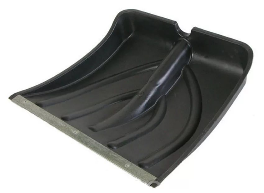 Лопата снеговая пласт. №6 385х380мм с оцинк. планкой без черенка СУ021