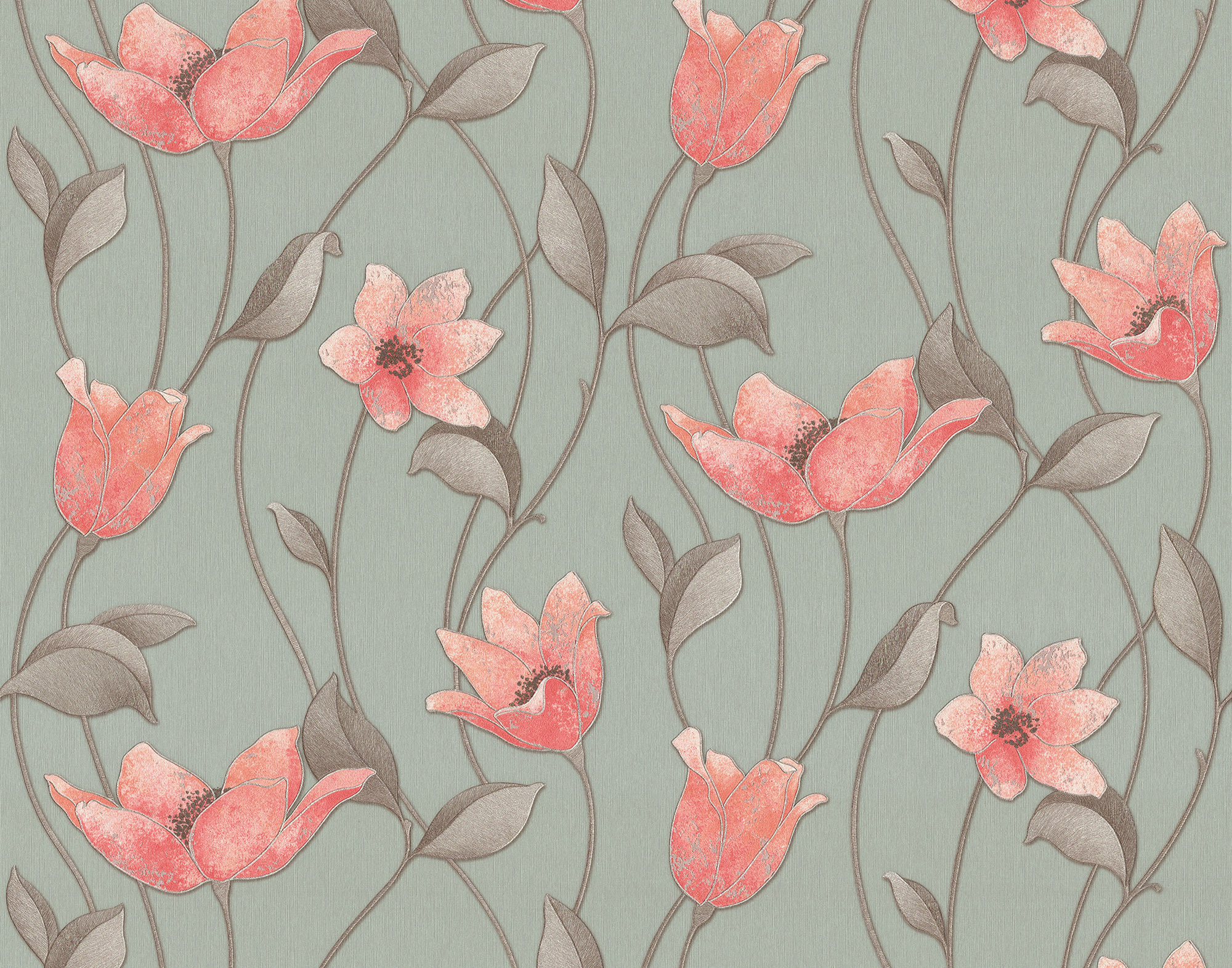 Обои виниловые горячего тиснения на флизелиновой основе МОФ Malex design Лотос 1,06х10м 4055-7