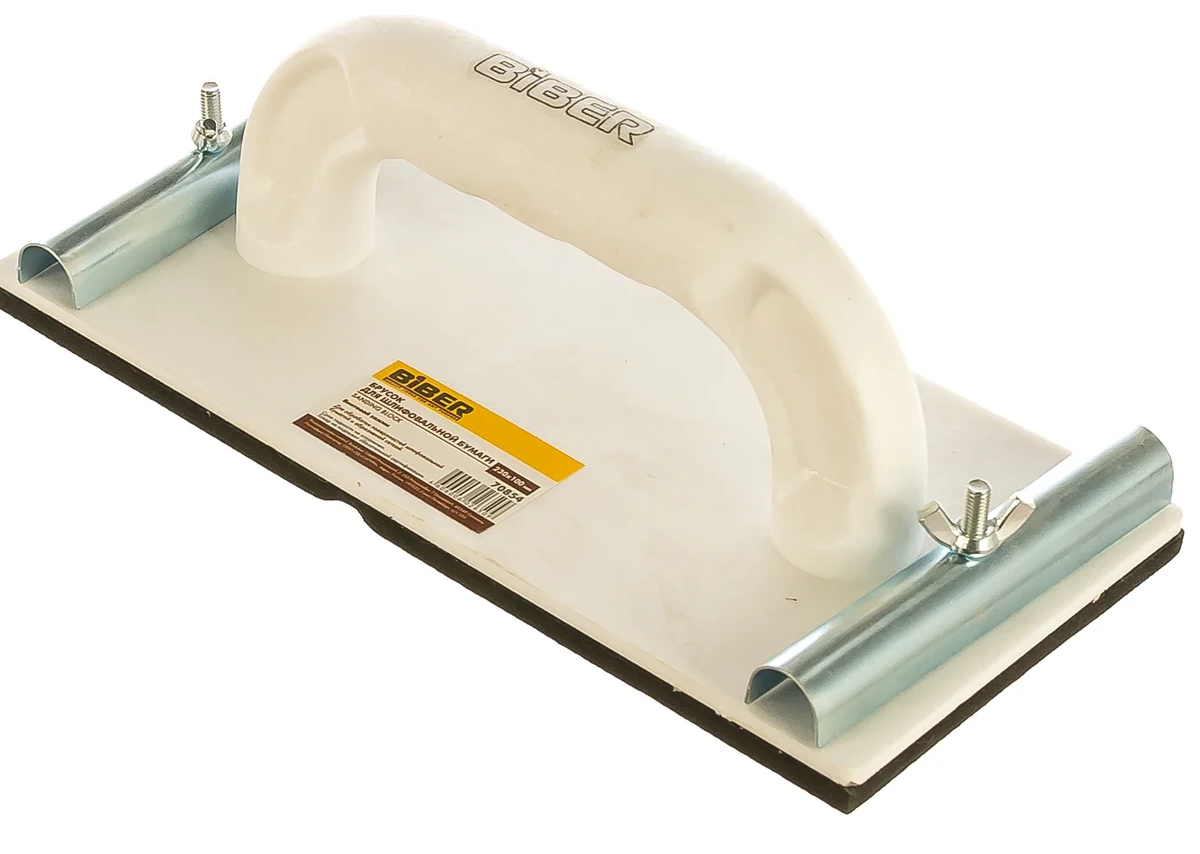 Терка для шлиф. 230х100мм с метал. фиксатором Бибер 70854 - 70854 - купить в АПлайн