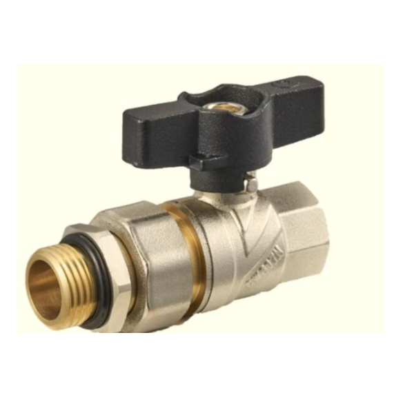 Кран шаровой бабочка с американкой 1/2" вн/нар CW617N FAO01 ZEGORFAO01- купить в АПлайн