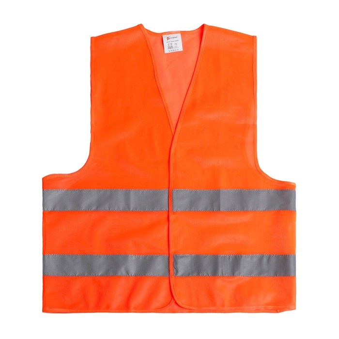 Жилет сигнальный светоотражающий оранжевый, размер 2ХL гост (086)