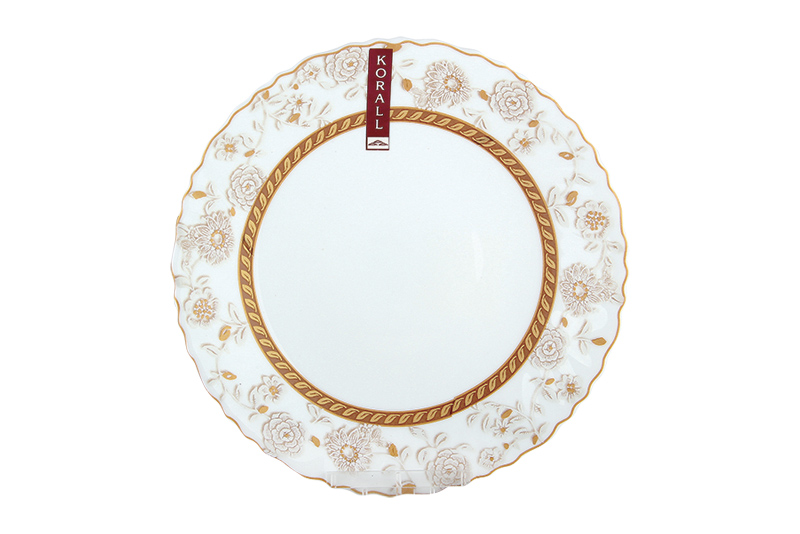 Тарелка стекл. Корица 24см LHР75-160203