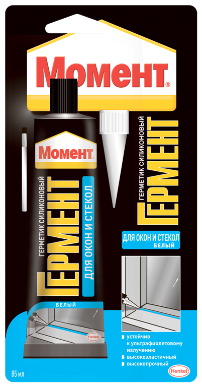 Герметик силиконовый ГЕРМЕНТ для окон и стекол белый 85мл /1374335/