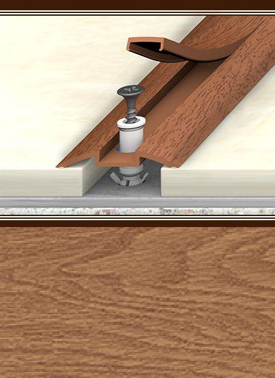 Порог с монт. каналом "Идеал" ПМК 42мм 1,6м, 206 Дуб коньячныйПМК42-1,6 206 ДУБ КНЧ- купить в АПлайн