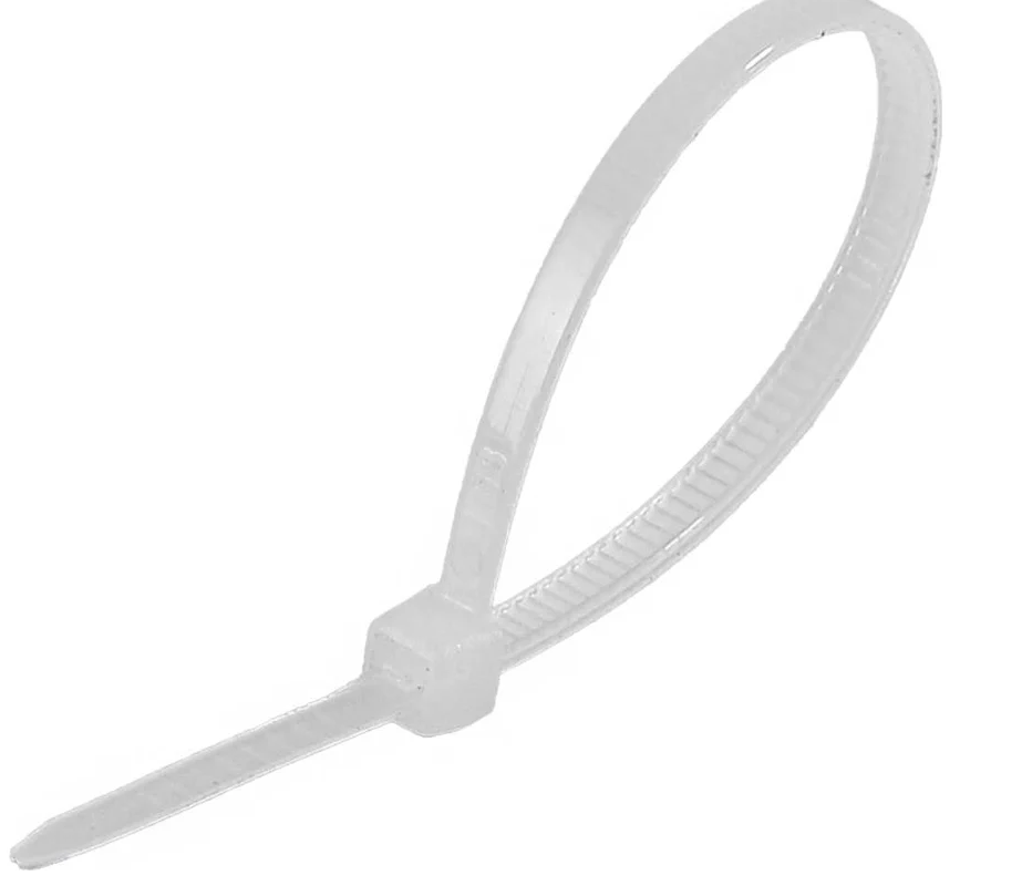 Хомут нейлоновый 2,5х150 белый (100шт) Вихрь 73/9/1/11