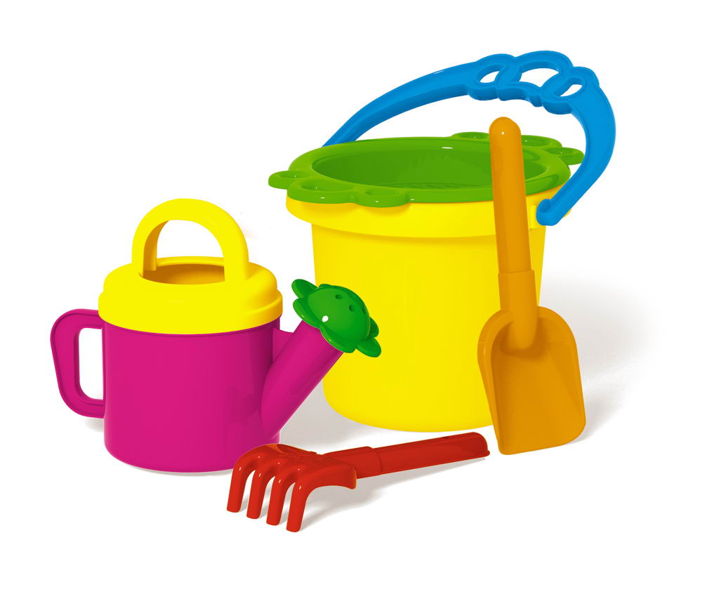 Набор детский пласт. Юный садовод-3 (грабли, лопатка, ведро, лейка) 10150508