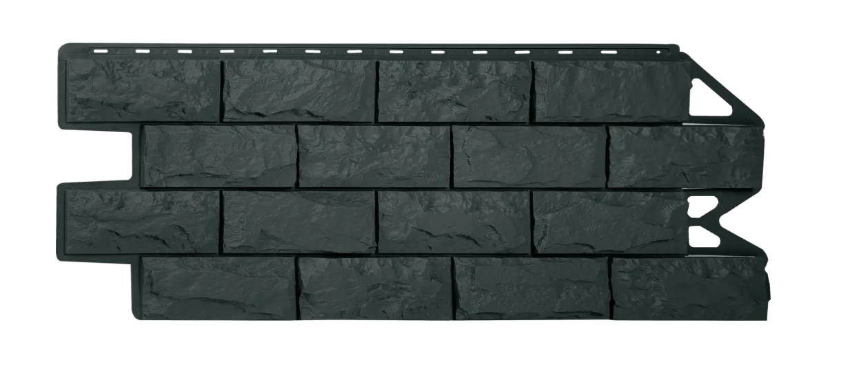 Фасадная панель "Альта Профиль" Фагот Эко графит 1,16х0,45м / 0,52м2