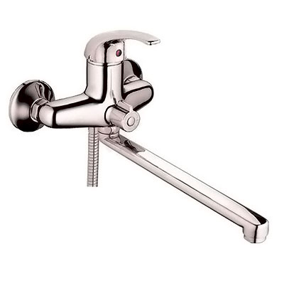 Смеситель для ванны CORDOBA GOTA ROCIO D40 хромированный с длинным изливом 300 мм арт. 134710-GOTA