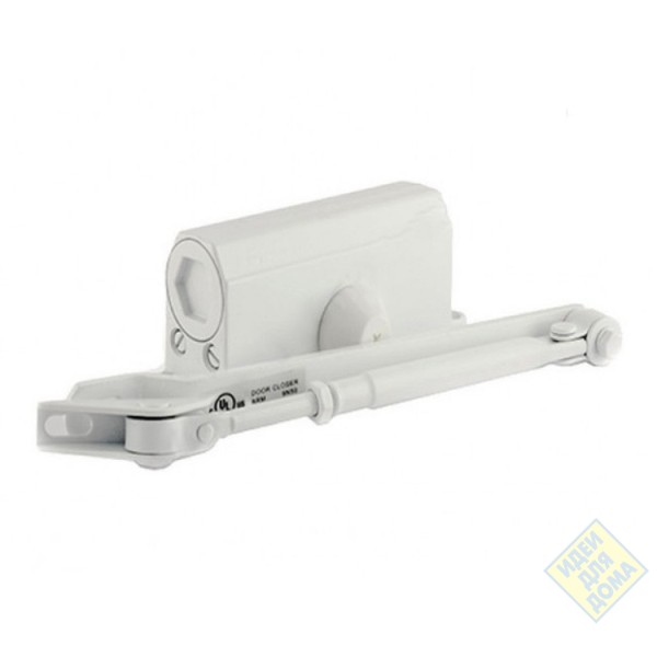 Доводчик дверной 2S F до 50кг с фиксацией белый0- купить в АПлайн
