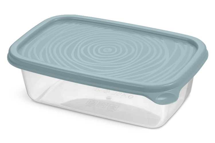 Контейнер для продуктов пласт.прямоуг."Романо" 0,9л серо-голубой С851СГОЛ - С851СГОЛ - купить в АПлайн