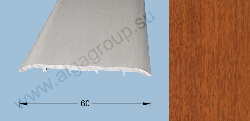 Порог-стык 0,9м 100мм П10.108, Дуб темный