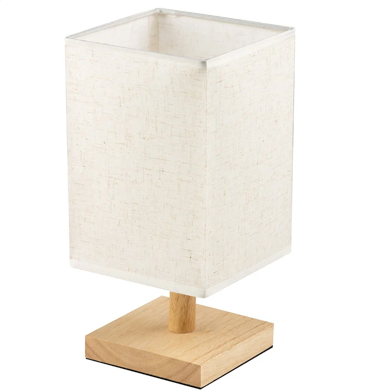 Светильник настольный 40Вт E27 290x140x120мм бежевый ткань/дерево "Energy" EN-DL43 366070